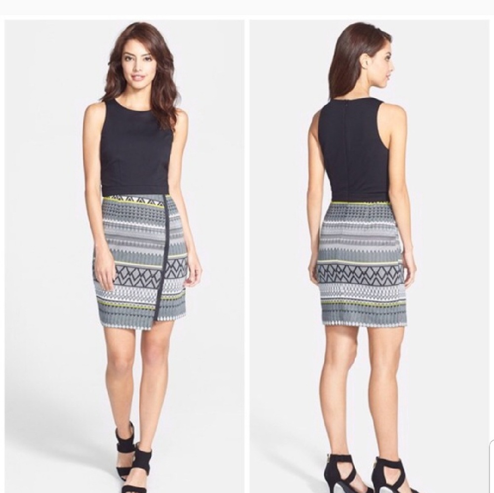 NWT Trina Turk Asymmetrical Printed dress